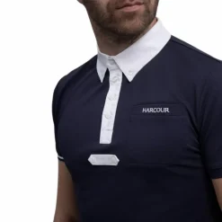 Polos Et Chemises|Polos Et Chemises*Harcour - Polo manches courtes homme Crystallo Marine