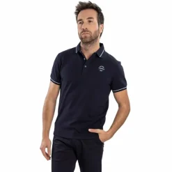 Polos Et Chemises|Polos Et Chemises*Harcour - Polo manches courtes homme Pampelonne Marine