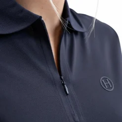 Polos Et Chemises*Harcour - Polo manches courtes femme Popsy Marine