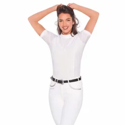 Best - Polo manches courtes de concours Evita blanc Polos Et Chemises