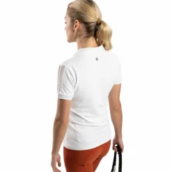 Polos Et Chemises*Harcour - Polo manches courtes femme Punch Blanc