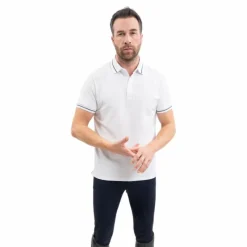 Polos Et Chemises|Polos Et Chemises*Harcour - Polo manches courtes homme Oscar Blanc