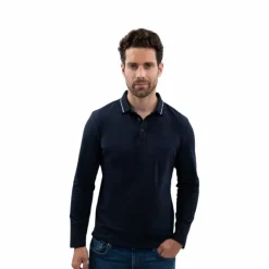Clearance - Polo manches longues homme Malik Polos Et Chemises|Polos Et Chemises