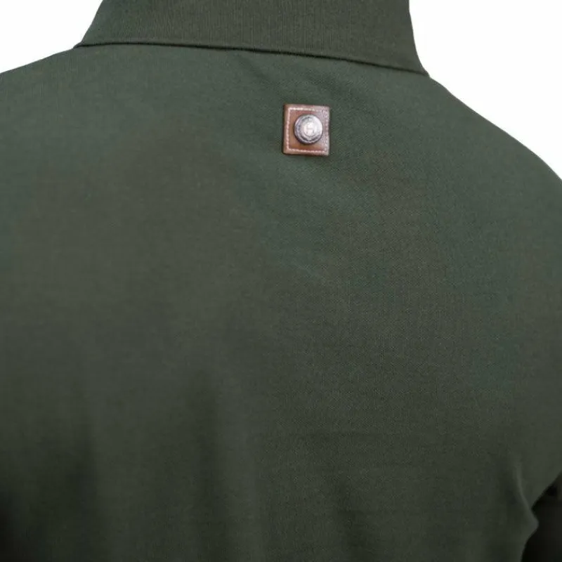 Polos Et Chemises|Polos Et Chemises*Harcour - Polo manches longues homme Pablo kaki Vert
