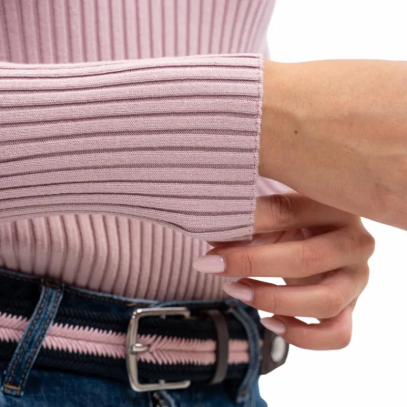 New - Polo manches longues femme Aurore pivoine Polos Et Chemises