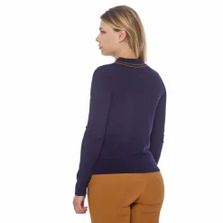 Polos Et Chemises*Harcour - Polo manches longues femme Popi Marine