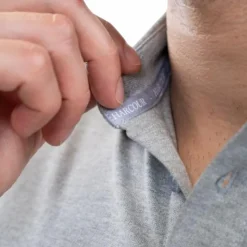 Polos Et Chemises|Polos Et Chemises*Harcour - Polo manches longues homme Malik chiné Gris