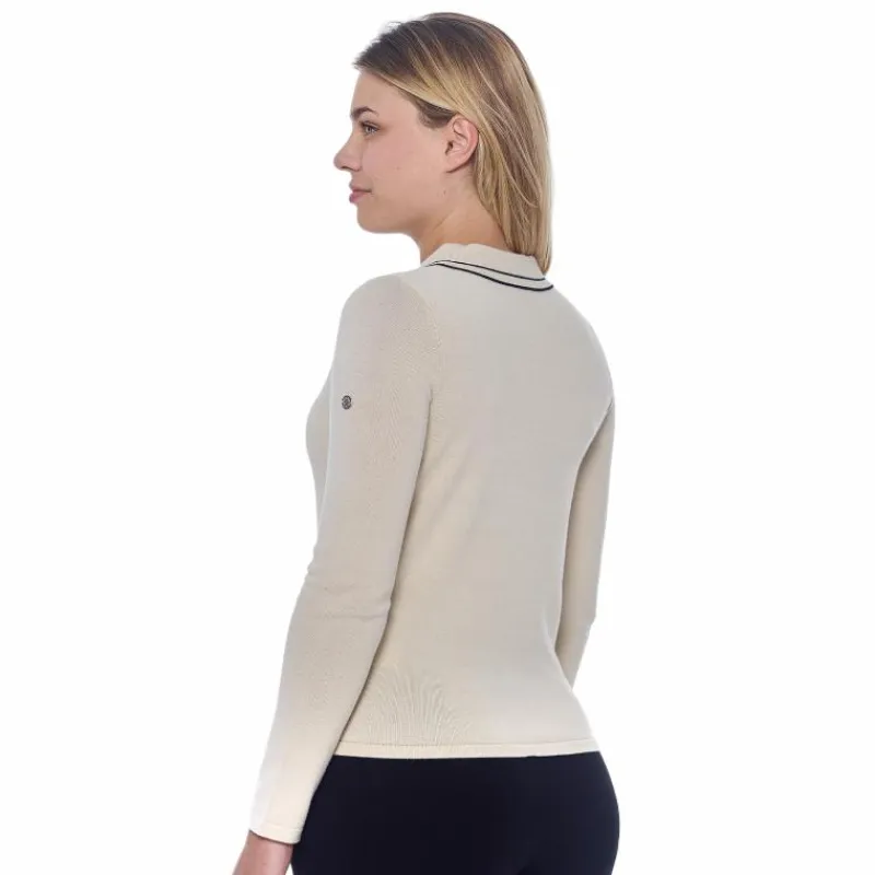 Polos Et Chemises*Harcour - Polo manches longues femme Popi ivoire Beige