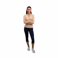 Discount - Polo technique manches longues femme Poris sable Polos Et Chemises