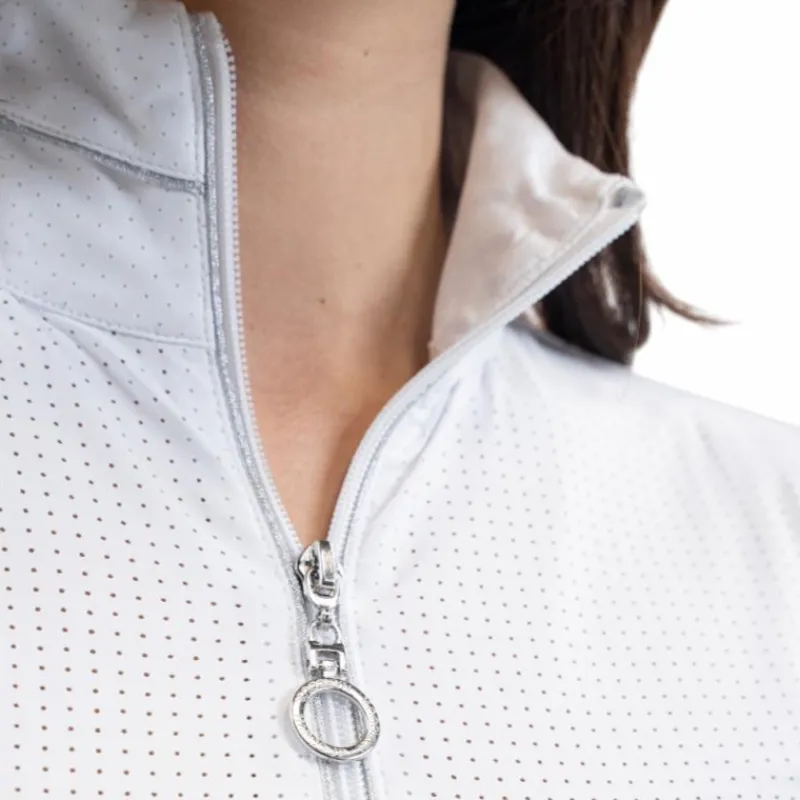 Polos Et Chemises*Harcour - Polo technique manches longues femme Breezi Blanc