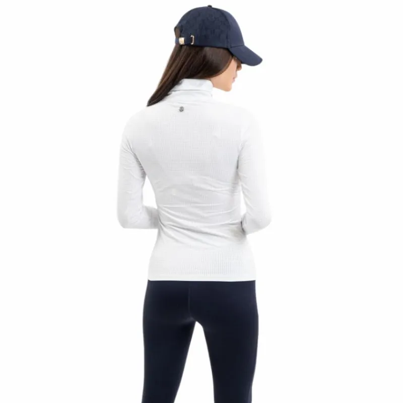 Polos Et Chemises*Harcour - Polo technique manches longues femme Breezi Blanc