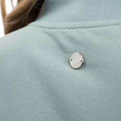 Polos Et Chemises*Harcour - Polo technique manches longues femme Tess grey green Vert