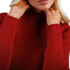 Pulls Et Gilets*Harcour - Pull femme Swambi rubis Rouge