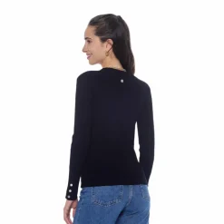 Pulls Et Gilets*Harcour - Pull manches longues femme Pompadou Noir