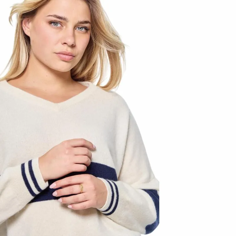 Pulls Et Gilets*Harcour - Pull manches longues femme Polisa ivoire Beige