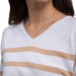 Pulls Et Gilets*Harcour - Pull manches longues femme Swala Blanc