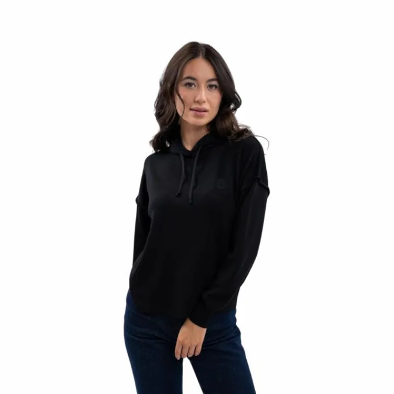 Pulls Et Gilets*Harcour - Sweat à capuche femme Plume Noir