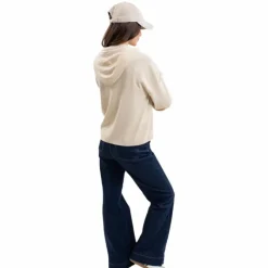 Online - Sweat à capuche manches longues femme Plume lin Pulls Et Gilets