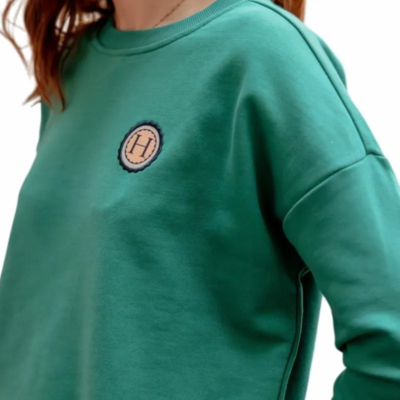 Pulls Et Gilets*Harcour - Sweat manches longues femme Santana emerald green Vert