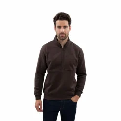 Pulls Et Gilets|Pulls Et Gilets*Harcour - Sweat manches longues homme Swabo cacao Marron
