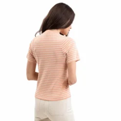 T-Shirts Et Baselayers*Harcour - T-shirt manches courtes femme Tzimi abricot/ lin Orange