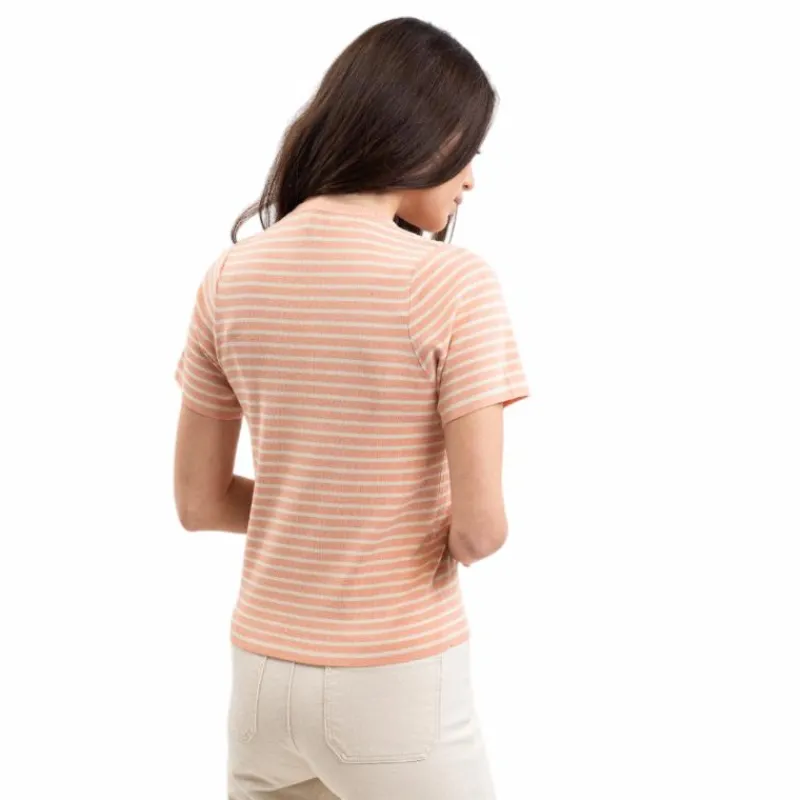 T-Shirts Et Baselayers*Harcour - T-shirt manches courtes femme Tzimi abricot/ lin Orange