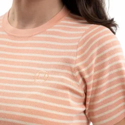 T-Shirts Et Baselayers*Harcour - T-shirt manches courtes femme Tzimi abricot/ lin Orange