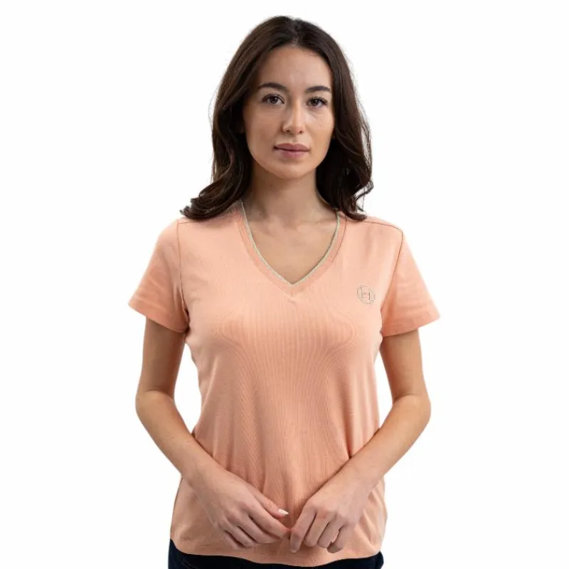 T-Shirts Et Baselayers*Harcour - T-shirt manches courtes femme Taraza abricot Orange