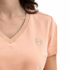 T-Shirts Et Baselayers*Harcour - T-shirt manches courtes femme Taraza abricot Orange