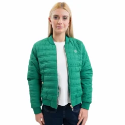 Sale - Veste bombers femme Boecia emerald green Blousons Et Manteaux