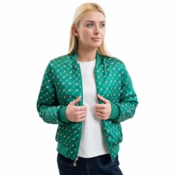 Sale - Veste bombers femme Boecia emerald green Blousons Et Manteaux