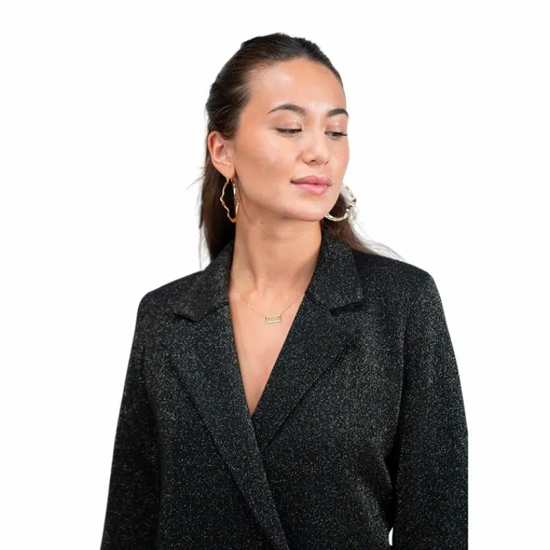 Blousons Et Manteaux*Harcour - Veste de tailleur femme Joba black gold Noir