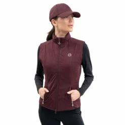 Blousons Et Manteaux*Harcour - Veste sans manches femme Balma aubergine Bordeaux
