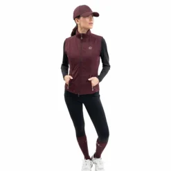 Blousons Et Manteaux*Harcour - Veste sans manches femme Balma aubergine Bordeaux