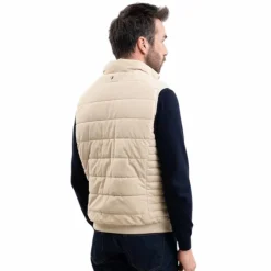 Blousons Et Manteaux|Blousons Et Manteaux*Harcour - Veste sans manches homme Boston lin Beige