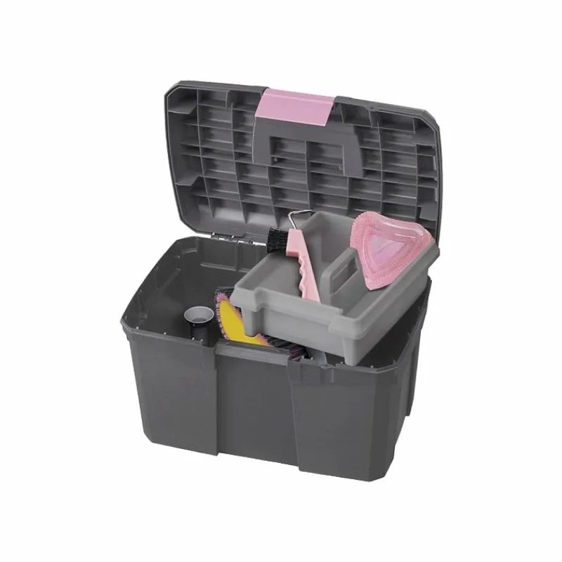 Grooming|Sacs Et Coffres D’Écuries*Hippotonic - Coffre de pansage /rose Gris