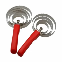 Outlet - Etrille américaine métallique ronde rouge Étrilles