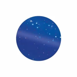 Étrilles*Hippotonic - Etrille métallique ronde fluo pailleté bleu