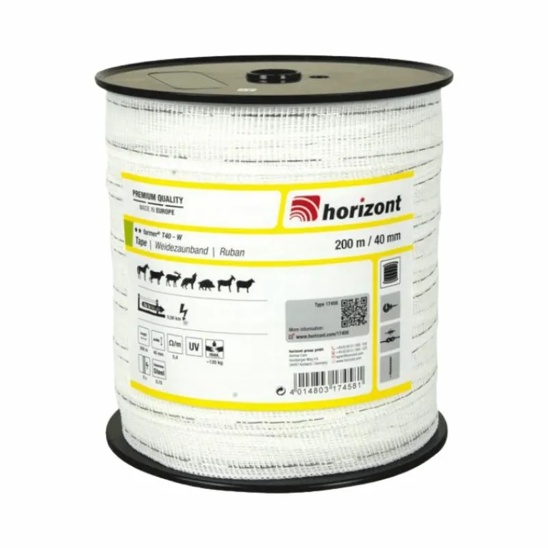 Le Paddock Ohlala*Horizont - Ruban Farmer 40mm/200m blanc