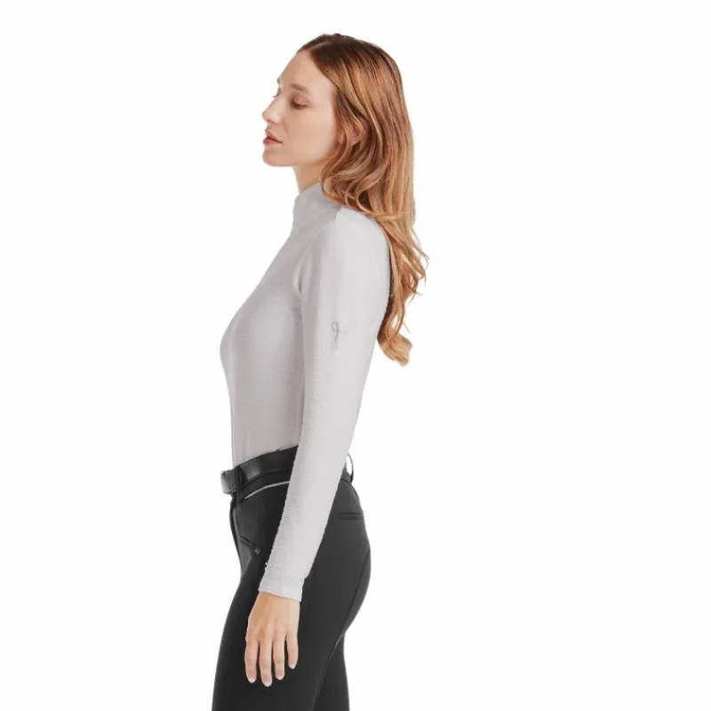 T-Shirts Et Baselayers*Horse Pilot - Baselayer manches longues femme Suntech wind grey Gris