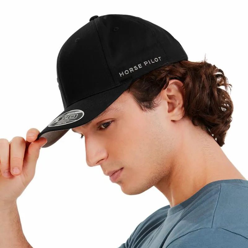 Casquettes/ Chapeaux*Horse Pilot - Casquette Flexfit 2.0 Noir