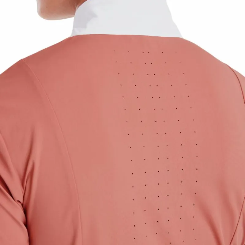 Polos Et Chemises*Horse Pilot - Chemise de concours manches courtes femme Monica brick dust Orange