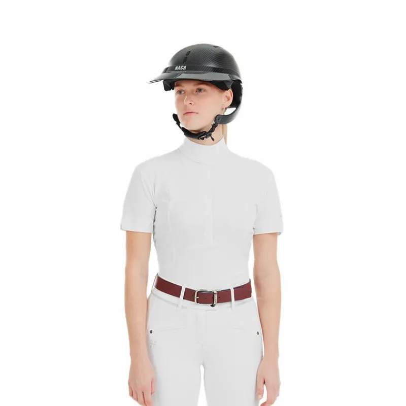 Polos Et Chemises*Horse Pilot - Chemise manches courtes femme Monica Blanc