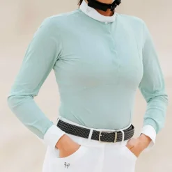 Polos Et Chemises*Horse Pilot - Chemise manches longues femme Aerolight d'eau Vert