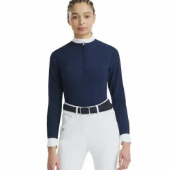 Polos Et Chemises*Horse Pilot - Chemise manches longues femme Aerolight Marine