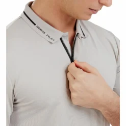 Polos Et Chemises|Polos Et Chemises*Horse Pilot - Polo homme manches courtes Atlas wind grey Gris