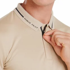 Polos Et Chemises|Polos Et Chemises*Horse Pilot - Polo manches courtes homme Atlas latte Beige