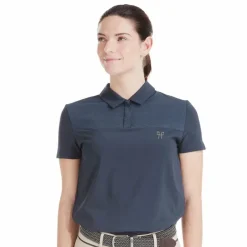 Polos Et Chemises*Horse Pilot - Polo manches courtes femme Ariia navy Marine