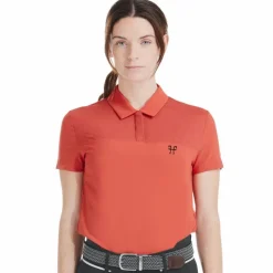 Best - Polo manches courtes femme Ariia terracotta Polos Et Chemises