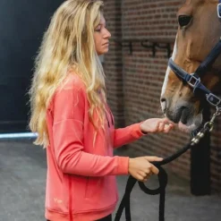 Pulls Et Gilets*Horse Pilot - Sweat à capuche femme Team coral Rose